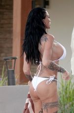 KATIE PRICE in a White Bikini on Vacation in Cyprus 10/10/2024