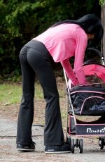 KATIE PRICE Walking Her New Sphynx Cats in a Pink Pram in London 10/22/2024
