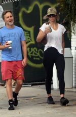 KELLY RIZZO and Breckin Meyer at Alfred Coffee in Los Angeles 10/28/2024