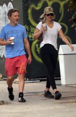KELLY RIZZO and Breckin Meyer at Alfred Coffee in Los Angeles 10/28/2024