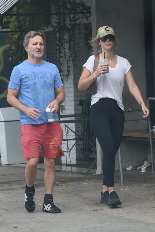 KELLY RIZZO and Breckin Meyer at Alfred Coffee in Los Angeles 10/28/2024