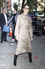 KERI RUSSELL Arrives at Live with Kelly & Mark in New York 10/30/2024