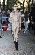 KERI RUSSELL Arrives at Live with Kelly & Mark in New York 10/30/2024