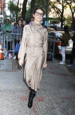 KERI RUSSELL Arrives at Live with Kelly & Mark in New York 10/30/2024