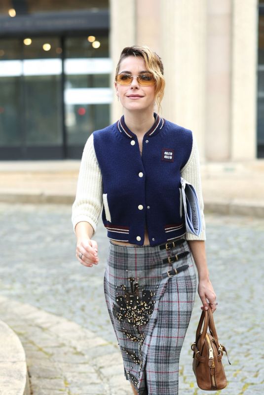 KIERNAN SHIPKA at Miu Miu SS25 Fashion Show in Paris 10/01/2024