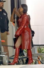 KIM KARDASHIAN and NAOMI WATSS on the Set of All