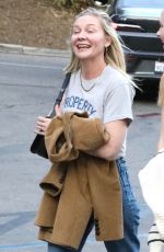 KIRSTEN DUNST Arrives at Hollywood Bowl to See Joni Mitchell 10/21/2024