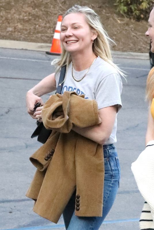 KIRSTEN DUNST Arrives at Hollywood Bowl to See Joni Mitchell 10/21/2024