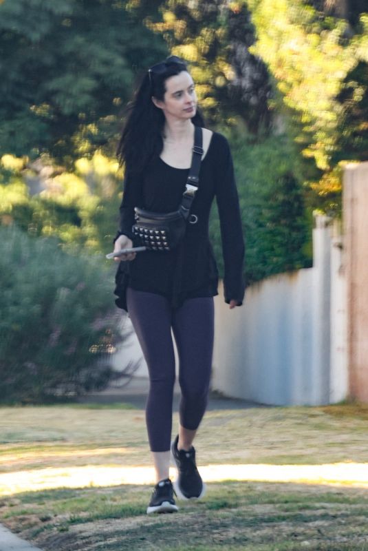 KRYSTEN RITTER Taking a Neighborhood Walk in Los Angeles 10/23/2024