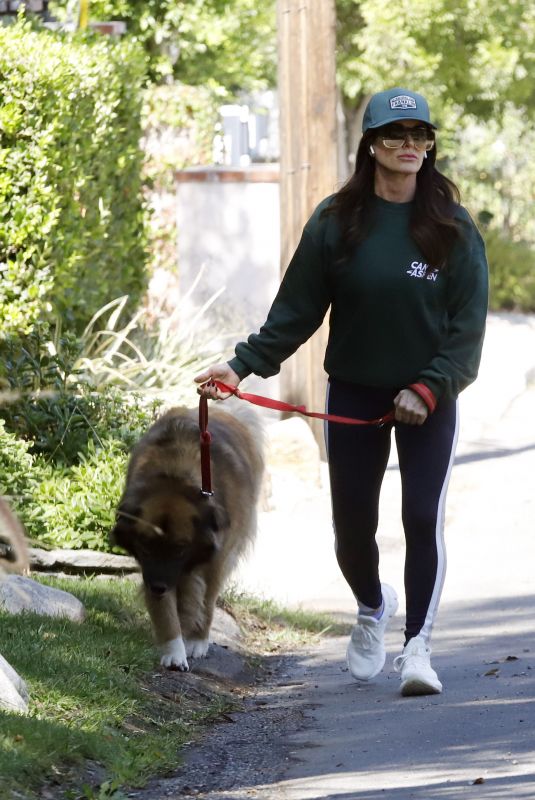 KYLE RICHARDS Out for a Dog Walk in Los Angeles 10/05/2024