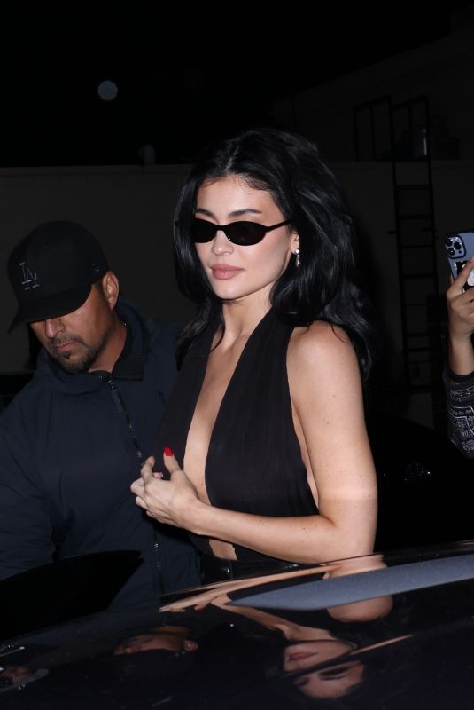 KYLIE JENNER Leaves Rhode Skin Launch Party at Funke in Beverly Hills 10/23/2024
