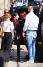LADY GAGA Arrives at Jimmy Kimmel Live in Hollywood 10/01/2024