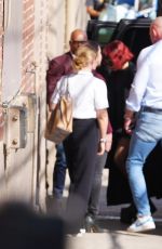 LADY GAGA Arrives at Jimmy Kimmel Live in Hollywood 10/01/2024