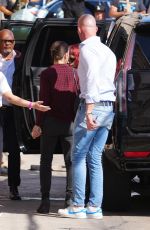 LADY GAGA Arrives at Jimmy Kimmel Live in Hollywood 10/01/2024