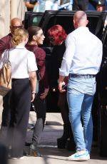 LADY GAGA Arrives at Jimmy Kimmel Live in Hollywood 10/01/2024