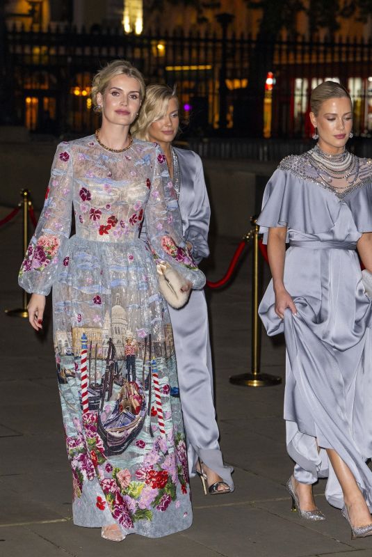 LADY KITTY, ELIZA and AMELIA SPENCER Arrives at Centrepoint Awards 2024 at British Museum in London 10/16/2024