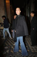 LAETICIA HALLYDAY Leaves Costes in Paris 10/14/2024