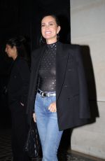 LAETICIA HALLYDAY Leaves Costes in Paris 10/14/2024