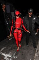 LALA ANTHONY at Deadpool Arrives at Her Halloween Party at Lavo in West Hollywood 10/30/2024
