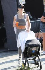 LALA KENT Out with Her Baby at Farmer