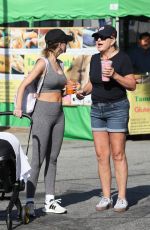 LALA KENT Out with Her Baby at Farmer