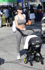 LALA KENT Out with Her Baby at Farmer