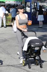LALA KENT Out with Her Baby at Farmer