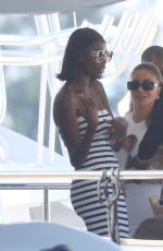 LARSA PIPPEN and Cast of The Real Housewives of Miami at a Yacht in Miami 10/26/2024
