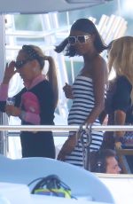 LARSA PIPPEN and Cast of The Real Housewives of Miami at a Yacht in Miami 10/26/2024