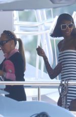 LARSA PIPPEN and Cast of The Real Housewives of Miami at a Yacht in Miami 10/26/2024