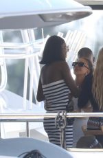 LARSA PIPPEN and Cast of The Real Housewives of Miami at a Yacht in Miami 10/26/2024