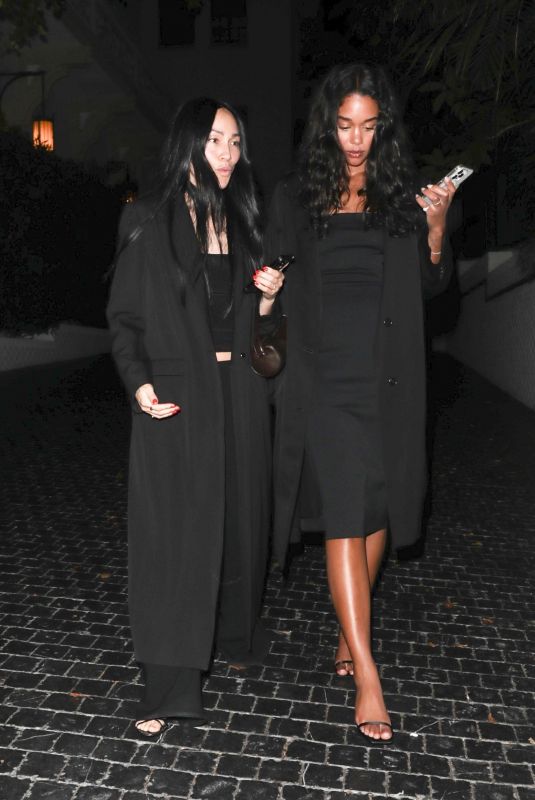 LAURA HARRIER and STEPHANIE SHEPHERD Leaves Chateau Marmont in Los Angeles 10/11/2024
