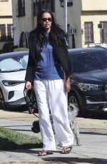 LAURA HARRIER Out with Her Boyfriend and Their Dog in Los Angeles 10/22/2024