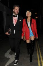 LAURA WHITMORE Arrives at Hallowzeem Party at The Conduit Club in Covent Garden 10/25/2024