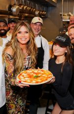 LENI and HEIDI KLUM at Crazy Pizza Opening in New York 10/29/2024