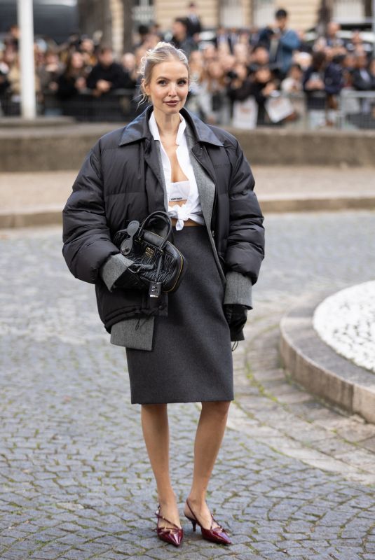LEONIE HANNE Arrives at Miu Miu Fashion Show at Paris Fashion Week 10/01/2024
