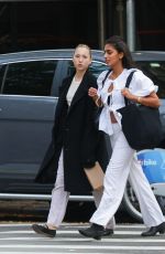 LILA GRACE MOSS Out with a Friend in New York 10/14/2024