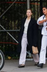 LILA GRACE MOSS Out with a Friend in New York 10/14/2024