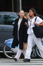 LILA GRACE MOSS Out with a Friend in New York 10/14/2024