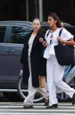 LILA GRACE MOSS Out with a Friend in New York 10/14/2024