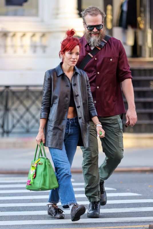 LILY ALLEN and David Harbour Out in New York City 10/22/2024
