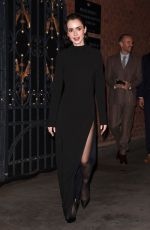 LILY COLLINS at Barcelona Press Night Afterparty in London 10/30/2024