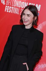 LILY COLLINS at The Summer Book Special Presentation at 68th BFI London Film Festival 10/12/2024