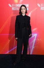 LILY COLLINS at The Summer Book Special Presentation at 68th BFI London Film Festival 10/12/2024