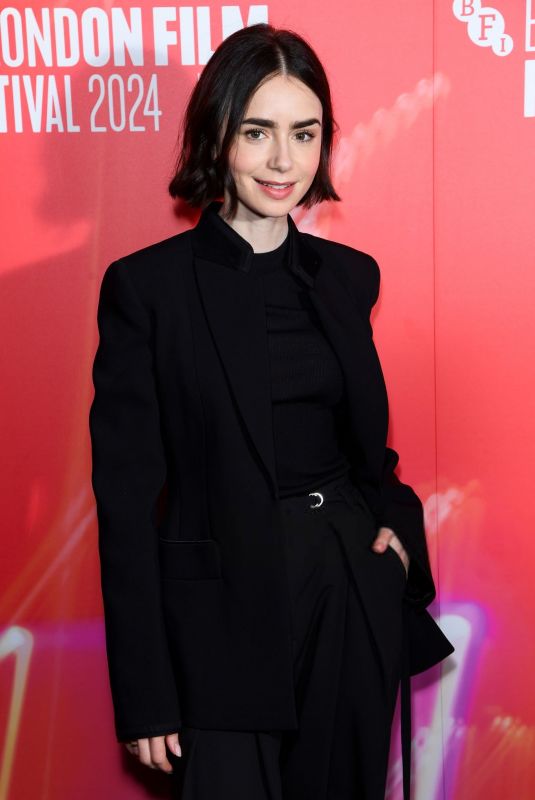 LILY COLLINS at The Summer Book Special Presentation at 68th BFI London Film Festival 10/12/2024