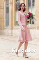 LILY COLLINS for Koradior Winter Campaign 2024