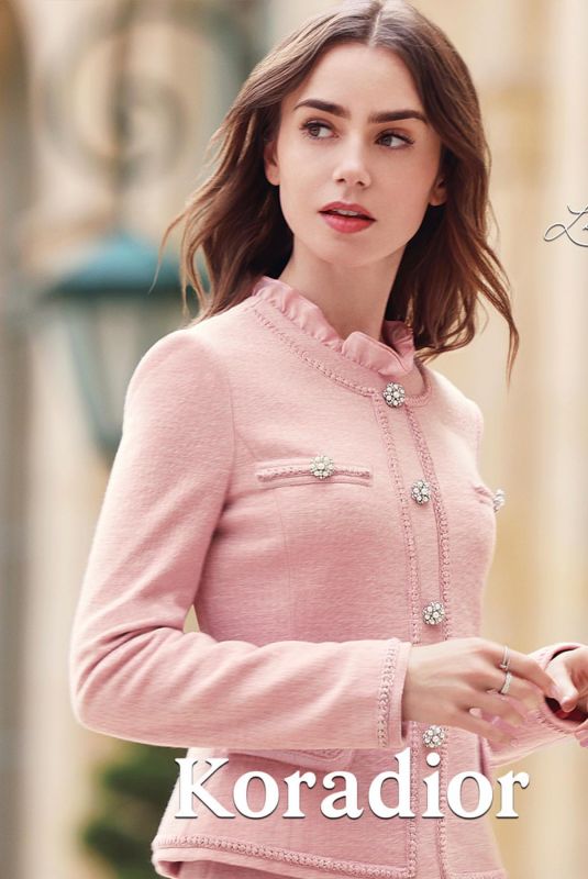 LILY COLLINS for Koradior Winter Campaign 2024
