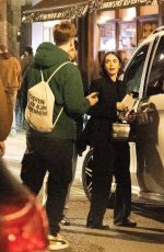 LILY COLLINS Leaves Soho House in London 10/12/2024