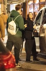 LILY COLLINS Leaves Soho House in London 10/12/2024