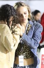 LILY-ROSE DEPP and 070 SHAKE Leaves Charli XCX Concert and Afterparty at Kia Forum in Inglewood 10/15/2024